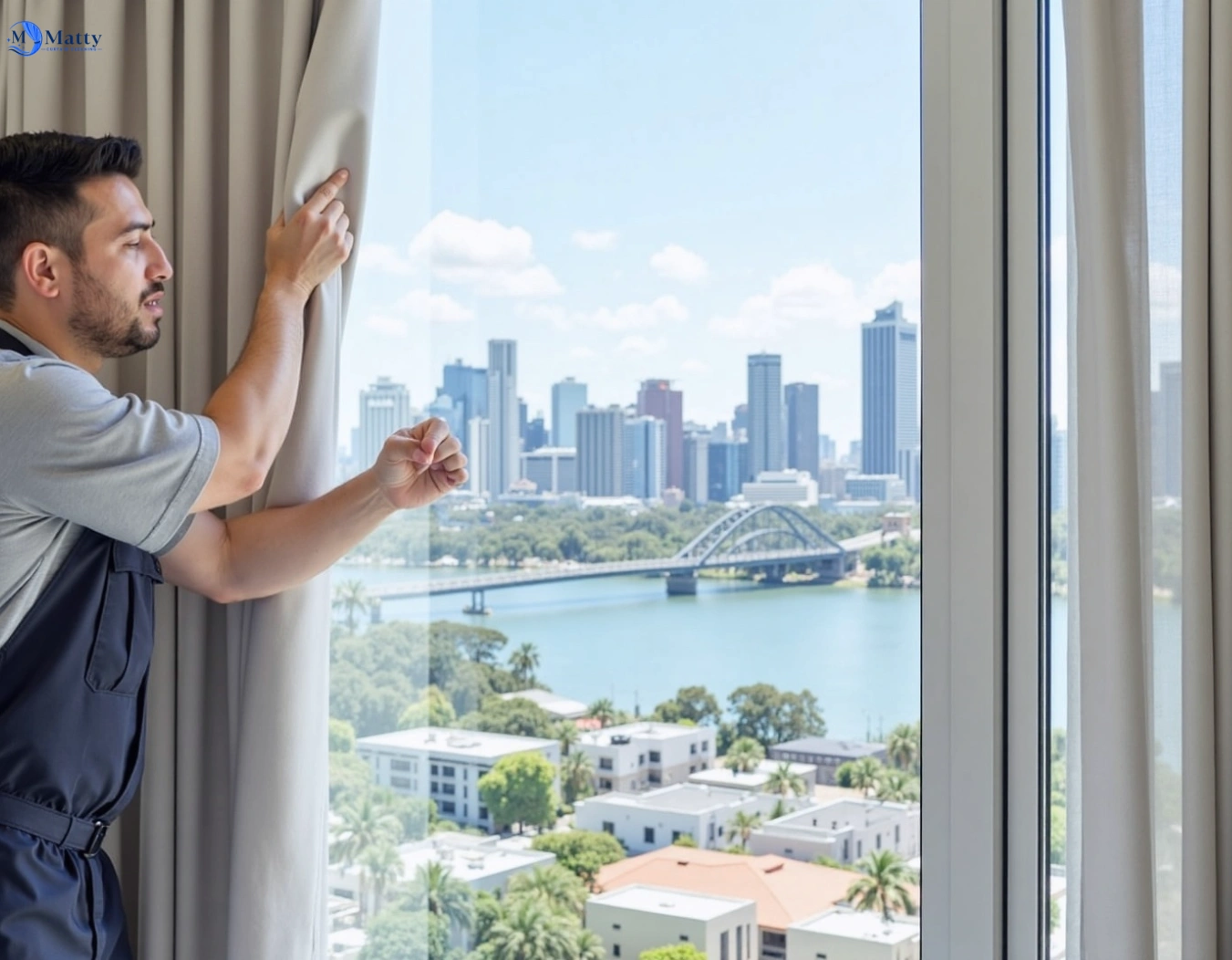 Professional curtain steam cleaning service altona-vic QLD by Matty Curtain Cleaning