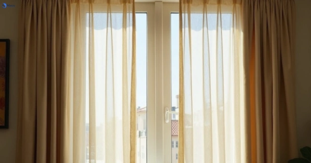 Dull dusty drapes in altona-vic before professional cleaning